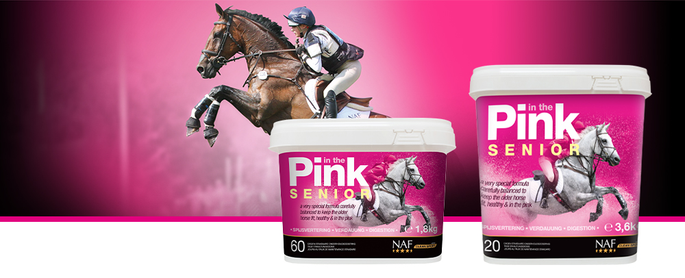 In the Pink Senior wurde speziell für die Ernährungsbedürfnisse von älteren Pferden entwickelt