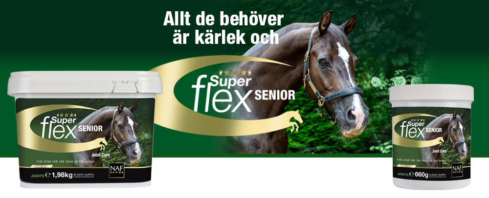 Kraftfull unik formel för att stödja seniorhästars leder och ge flexibilitet för livet.