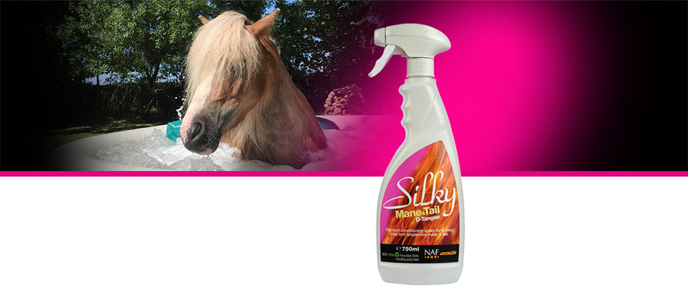 Pflegen Sie die Mähne und den Schweif Ihres Pferdes mit unserem luxuriösen Pflegespray für ein geschmeidiges und glänzendes Ergebnis.
