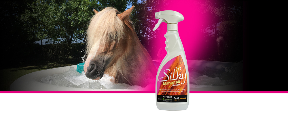 Pflegen Sie die Mähne und den Schweif Ihres Pferdes mit unserem luxuriösen Pflegespray für ein geschmeidiges und glänzendes Ergebnis.