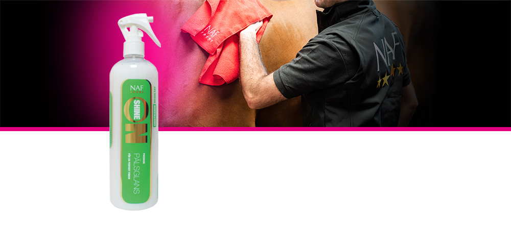 Den perfekte spray til at give din hest shine på både kroppen, samt man og hale