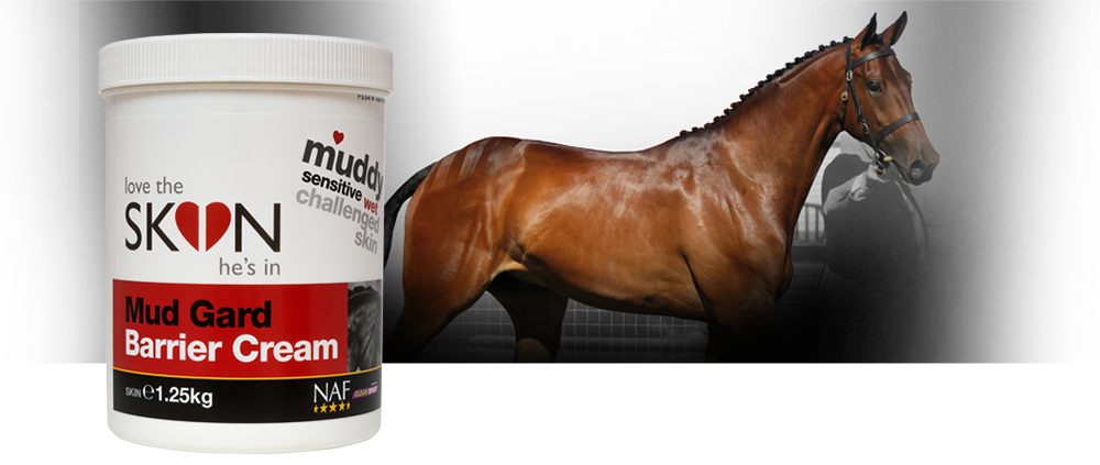 Rich barrier cream to protect the skin when exposed to the wet and mud