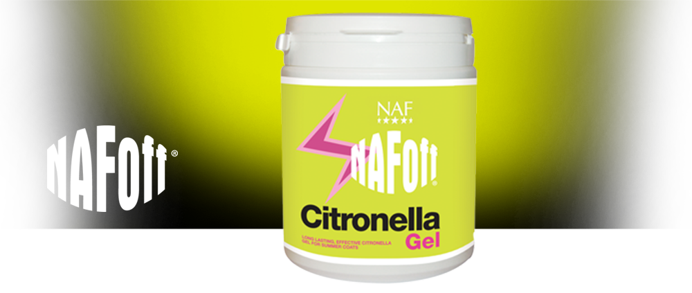 Long lasting, effective Citronella gel for summer coats.