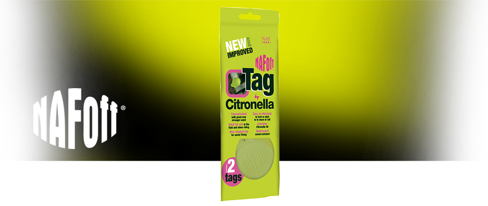 Silicone tag with citronella for attaching to tack or rugs during the summer Silicone tag with citronella for attaching to tack or rugs during the summer