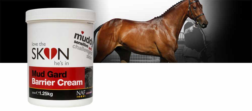Rich barrier cream to protect the skin when exposed to the wet and mud