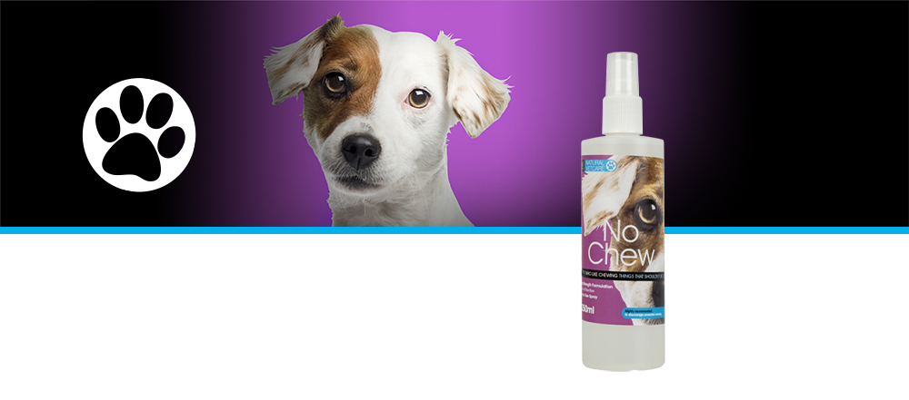 A safe effective deterrent spray for using as part of behavioural training to dissuade unwanted chewing in dogs and cats.