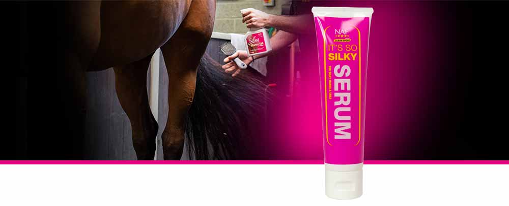 Leaves hair shiny and soft with no residue.