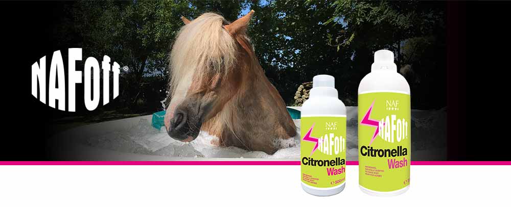 Refreshing naturally scented no rinse body wash for horses