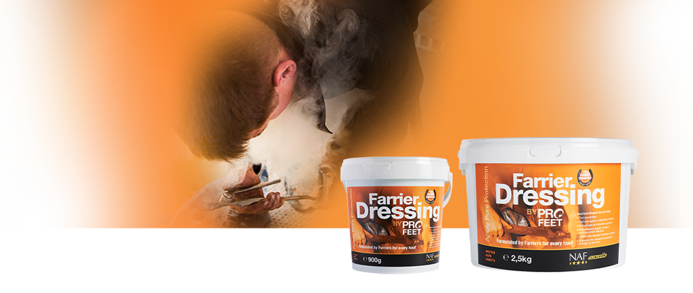 PROFEET Farrier Dressing is ideaal voor het behoud van gezonde hoeven en het stimuleren van hoefgroei en een gezonde hoornschoen het hele jaar door.