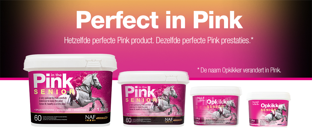 Pink Senior is speciaal ontwikkeld om aan alle voedingsbehoeften van het oudere paard te voldoen en is ontworpen om het alle steun te bieden die hij nodig heeft om actief te blijven en het gevoel te geven voor jong te zijn