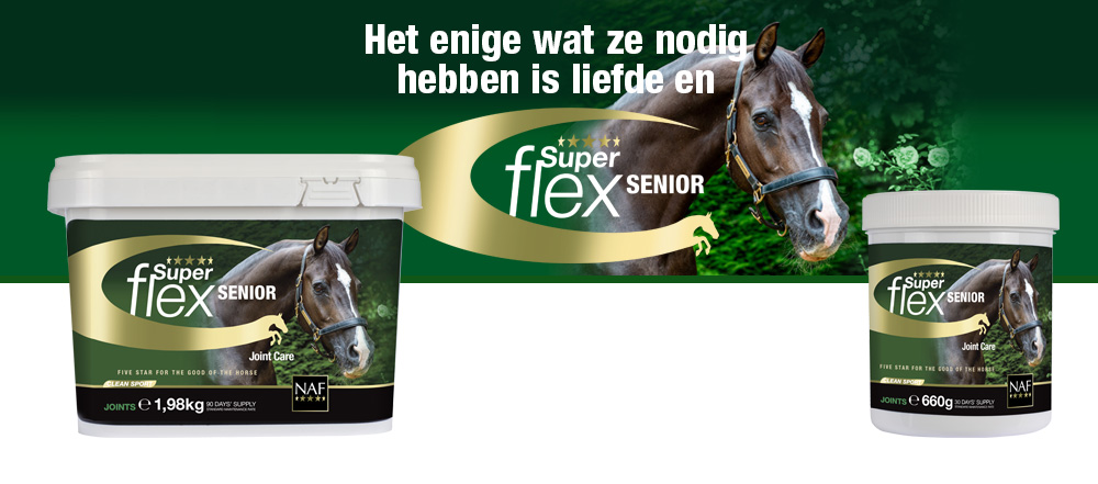 Krachtige unieke formule voor het behoud van soepele gewrichten van het senior paard.