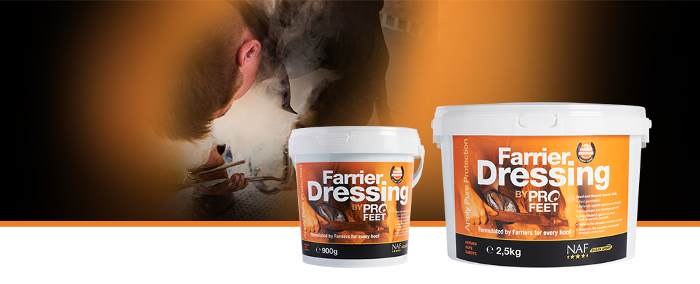 PROFEET Farrier Dressing is ideaal voor het behoud van gezonde hoeven en het stimuleren van hoefgroei en een gezonde hoornschoen het hele jaar door.