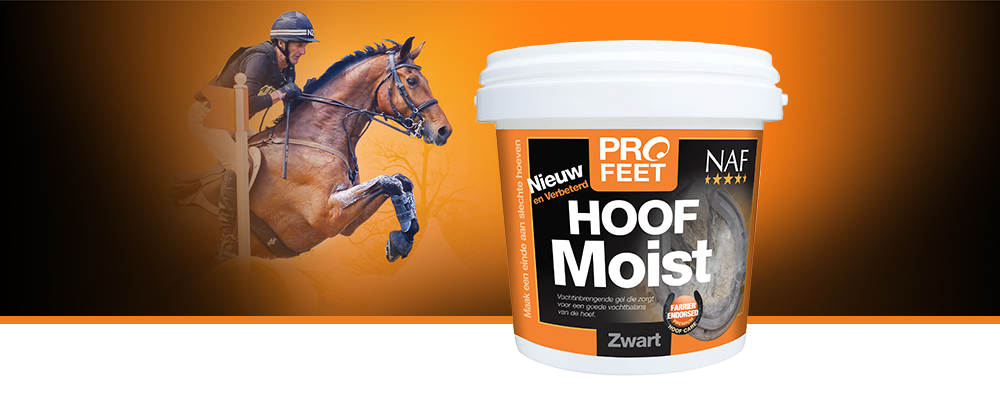 Een volledig natuurlijk product met een dubbele werking, Hoof Moist helpt bij de verbetering van de hoefconditie