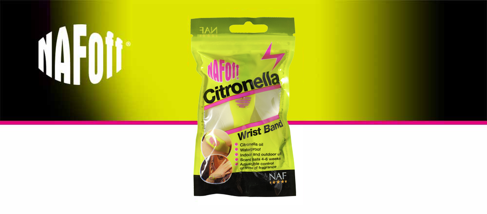 NAF Off Citronella Armband är ett siliconarmband som innehåller citronella olja.