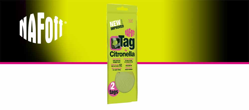 NAF Off Citronella Tag är ett silikonhänge innehållande citronella olja.