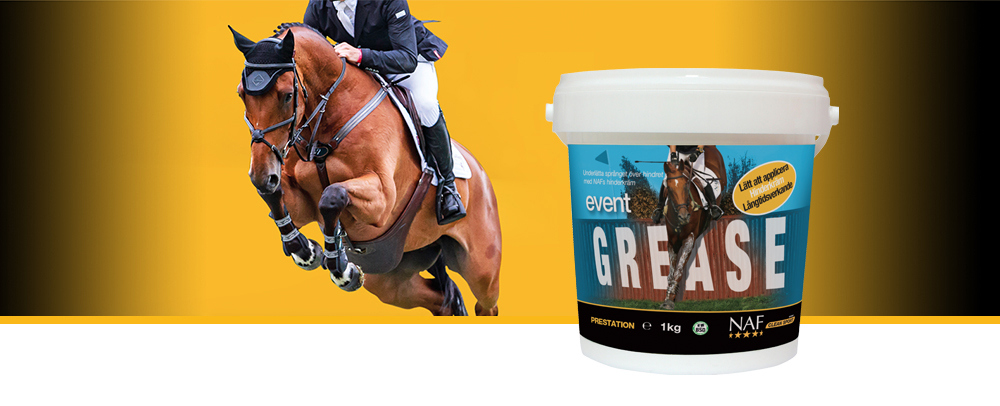 Event Grease har utvecklats för att tillföra premium skydd till din häst under terränghoppning