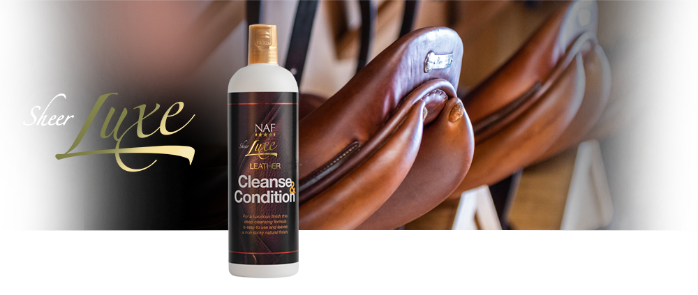 Deep cleansing formula leaves tack beautifully clean and soft