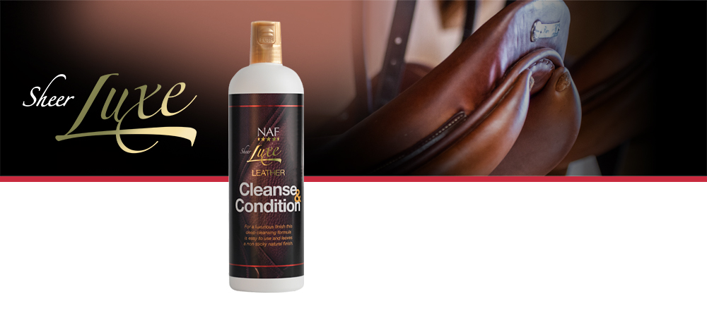 Deep cleansing formula leaves tack beautifully clean and soft